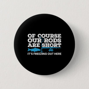 Ice Fishing Short Rods Winter Ice Fishing 6 Cm Round Badge