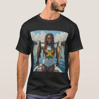 Ice Fishing Tip Up Flag T-Shirt