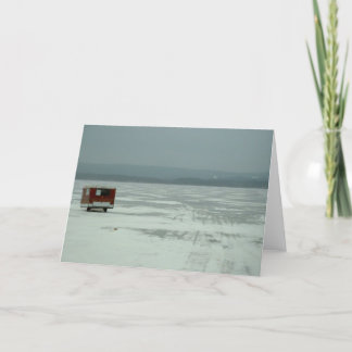 Ice fishing trailer card