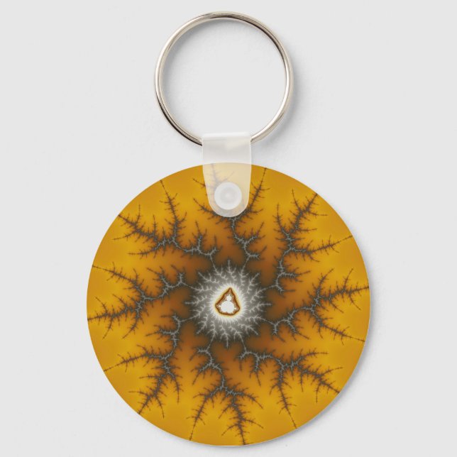 Ice Flake - Fractal Key Ring (Front)