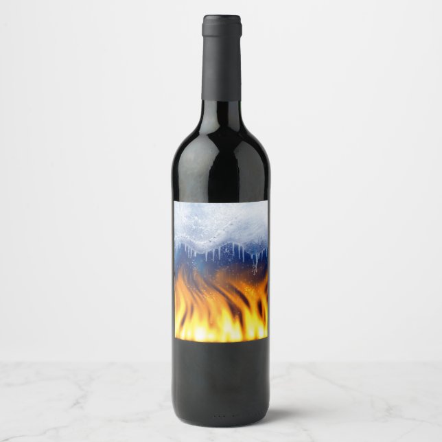 Ice & Flame Wine Label (Front)