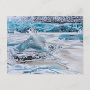 Ice Formations On Glacier Postcard