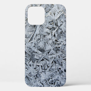 Ice Frost Crystals Texture Image iPhone 12 Case