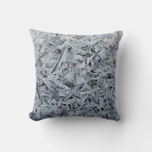 Ice Frost Crystals Texture Image Cushion