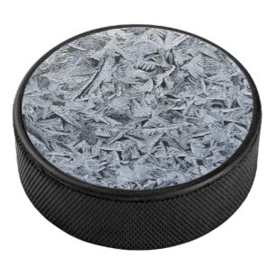 Ice Frost Crystals Texture Image Hockey Puck