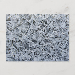 Ice Frost Crystals Texture Image Postcard