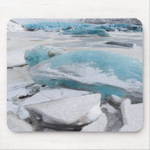 Ice Glacial Formations In Winter Mouse Mat