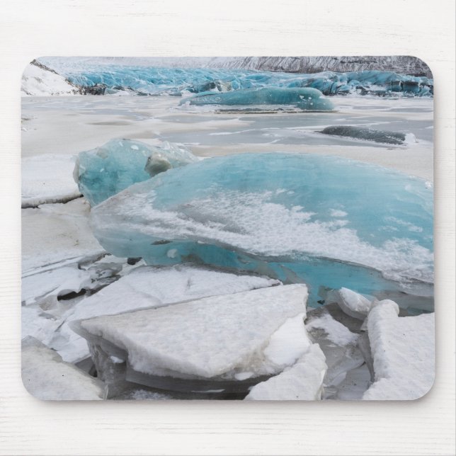 Ice Glacial Formations In Winter Mouse Mat (Front)