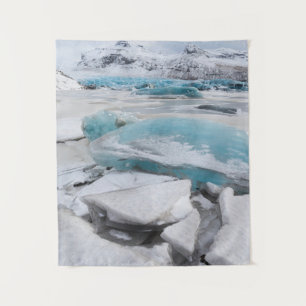 Ice Glacial Formations In Winter Tapestry
