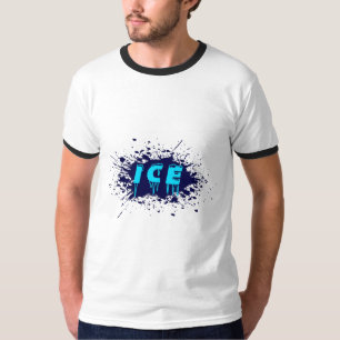 Ice Graffiti Typography Urban Street Art Design T-Shirt