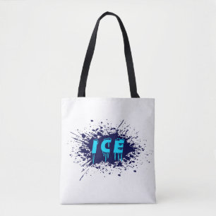 Ice Graffiti Typography Urban Street Art Design Tote Bag