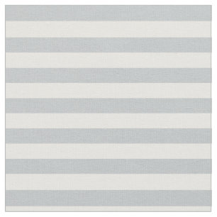 Ice Grey & White Striped Fabric