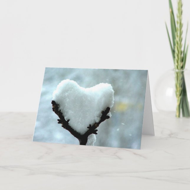 Ice Heart Holiday Card (Front)