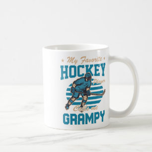 Ice Hocke My Favorite Hockey Player Calls Me Gramp Coffee Mug