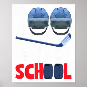 Ice Hockey 100 Days Of School 100th Day Of School Poster