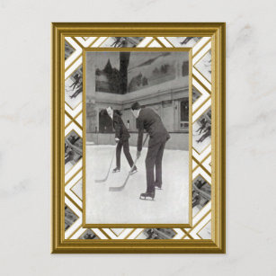Ice Hockey, 1920 Postcard