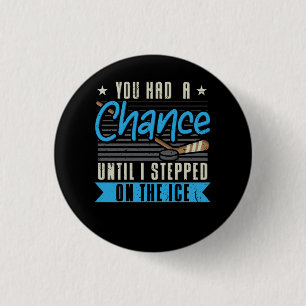 Ice Hockey 3 Cm Round Badge
