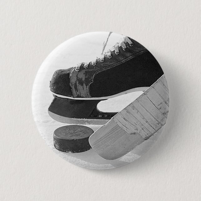 Ice Hockey 6 Cm Round Badge (Front)