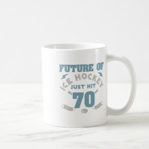 Ice Hockey 70th Birthday Future Player Puck Sports Coffee Mug