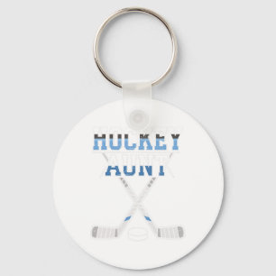 Ice Hockey Aunt Proud Auntie Of Player Goalie Spor Key Ring