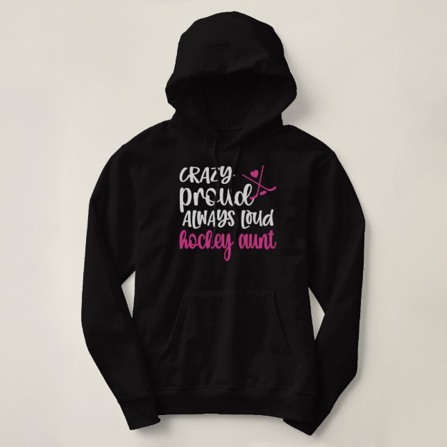 Ice Hockey Auntie Ice Hockey Player Aunt Gifts Cla Hoodie (Design Front)