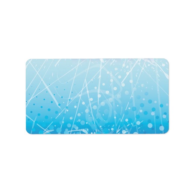 ICE HOCKEY Bar Bat Mitzvah Return Address Label (Front)