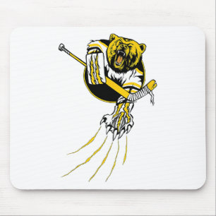 Ice Hockey Bear Grizzly Goalie Beast Design Mouse Mat
