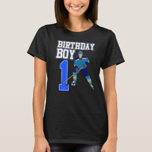 Ice Hockey Boy 1st Birthday Sport  Player Coach Gr T-Shirt