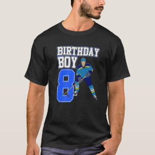 Ice Hockey Boy 8th Birthday Sport  Player Coach Gr T-Shirt
