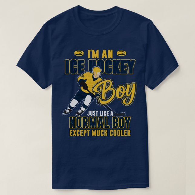 Ice Hockey Boy  T-Shirt (Design Front)