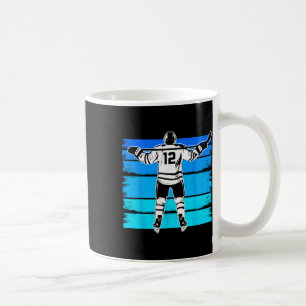 Ice Hockey Boys Number 12 12th Birthday 12 Year Ol Coffee Mug