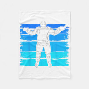 Ice Hockey Boys Number 1 1st Birthday 1 Year Old H Fleece Blanket