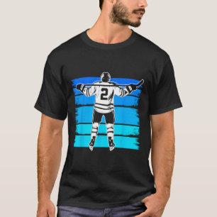 Ice Hockey Boys Number 2 2nd Birthday 2 Year Old H T-Shirt
