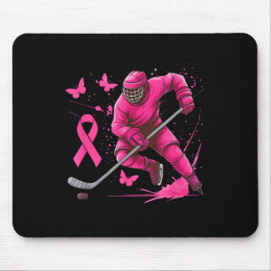 Ice Hockey Breast Cancer Awareness Player Pink Spl Mouse Mat