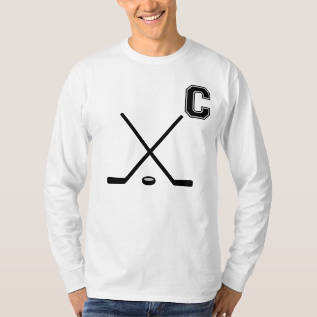 Ice Hockey Captain T-Shirt (Front)