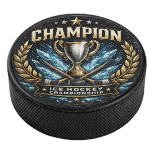 Ice Hockey Championship Trophy Commemorative Puck
