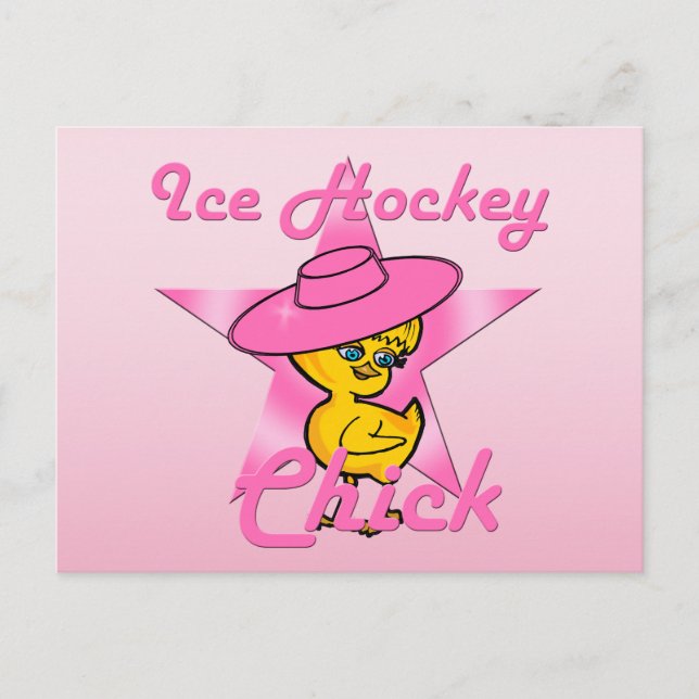 Ice Hockey Chick #8 Postcard (Front)