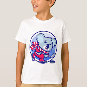 Ice Hockey Children's Koala I Funny Animals Sports T-Shirt