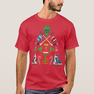 Ice Hockey Christmas Ornament Tree Funny Xmas Gift T-Shirt