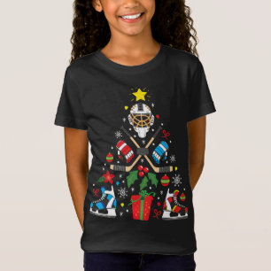 Ice Hockey Christmas Ornament Tree Funny Xmas Gift T-Shirt