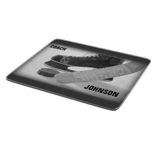 Ice Hockey Coach Thank You Cutting Board