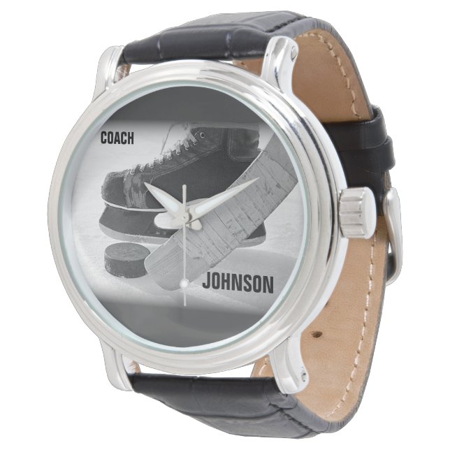 Ice Hockey Coach Thank You Watch (Angled)