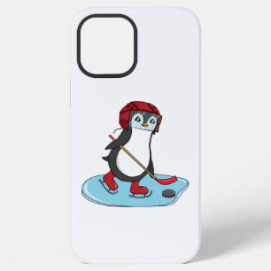 Ice Hockey Cute Penguin iPhone 12 Pro Max Case