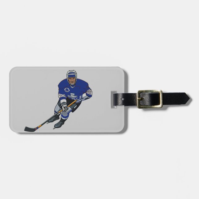 Ice Hockey Design Luggage Tags (Front Horizontal)