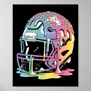 Ice Hockey Drip Boys Youth Goalie Hockey Ice Cream Poster