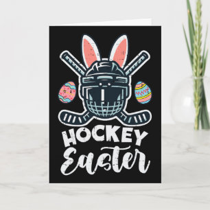 Ice Hockey Easter Helmet Puck Sports Men Boys Kids Card