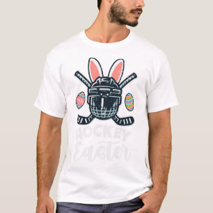 Ice Hockey Easter Helmet Puck Sports Men Boys Kids T-Shirt