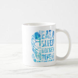 Ice Hockey Eat Sleep Hockey Repeat Funny Youth Boy Coffee Mug