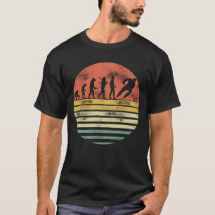 Ice Hockey Evolution Retro Ice Hockey Player T-Shirt
