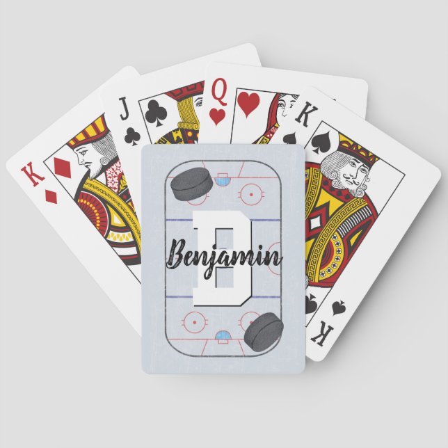Ice Hockey Fans  Playing Cards (Back)